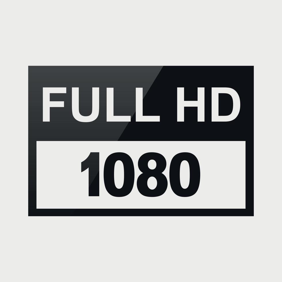 High definition resolution sign vector