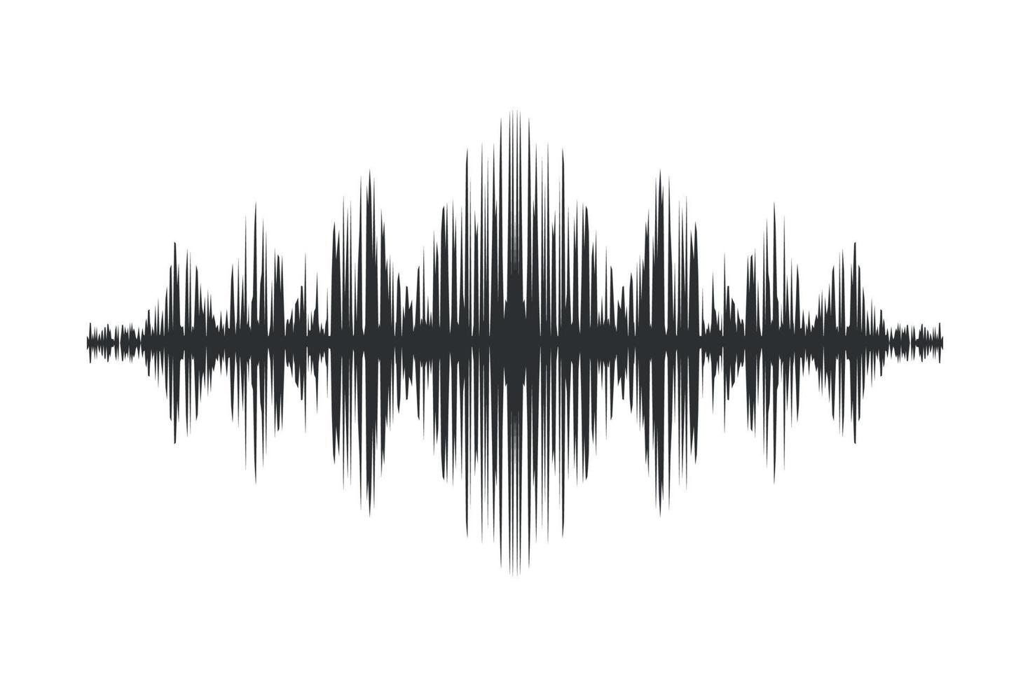 Voice soundwave, sound wave icon. vector