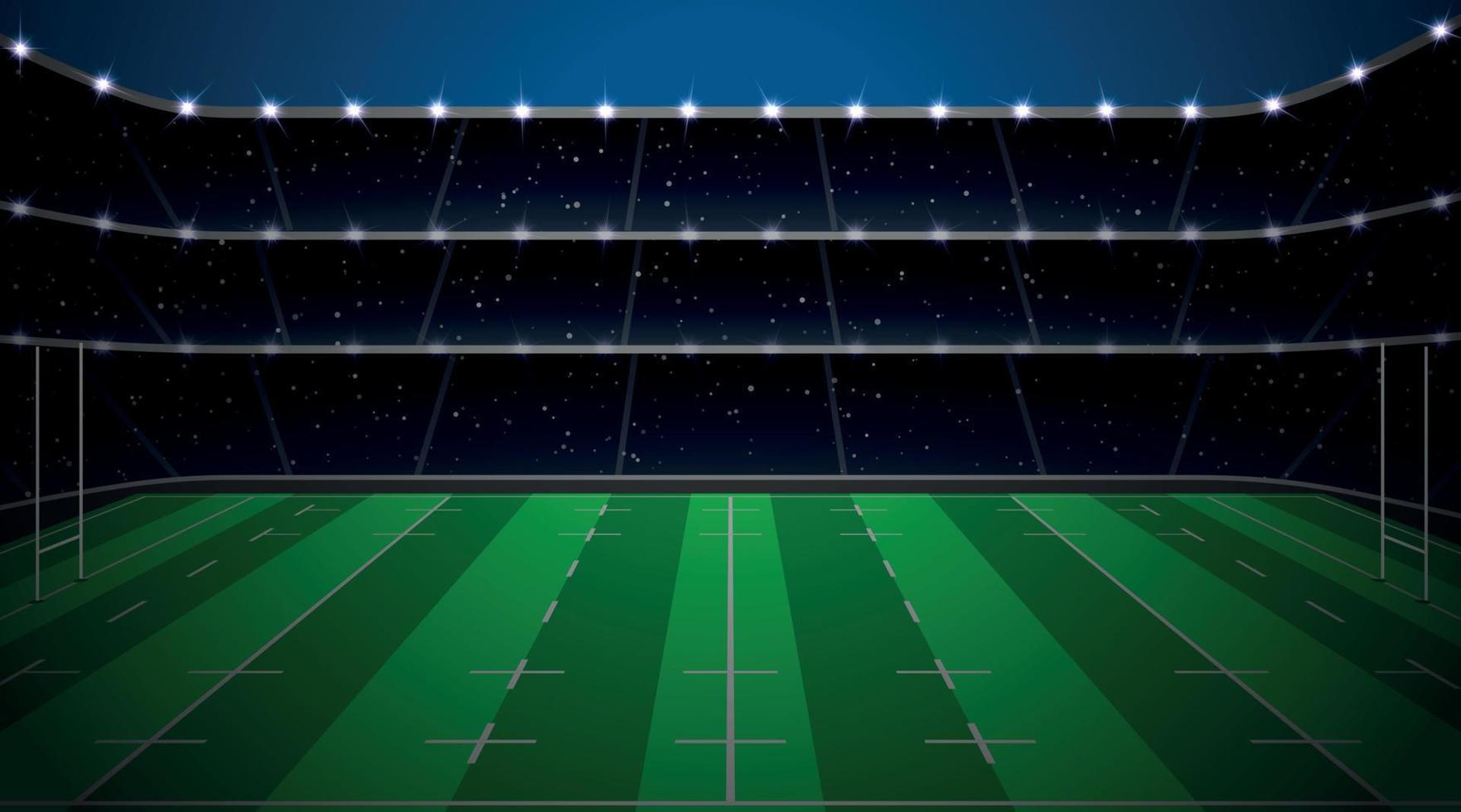 Rugby football stadium vector