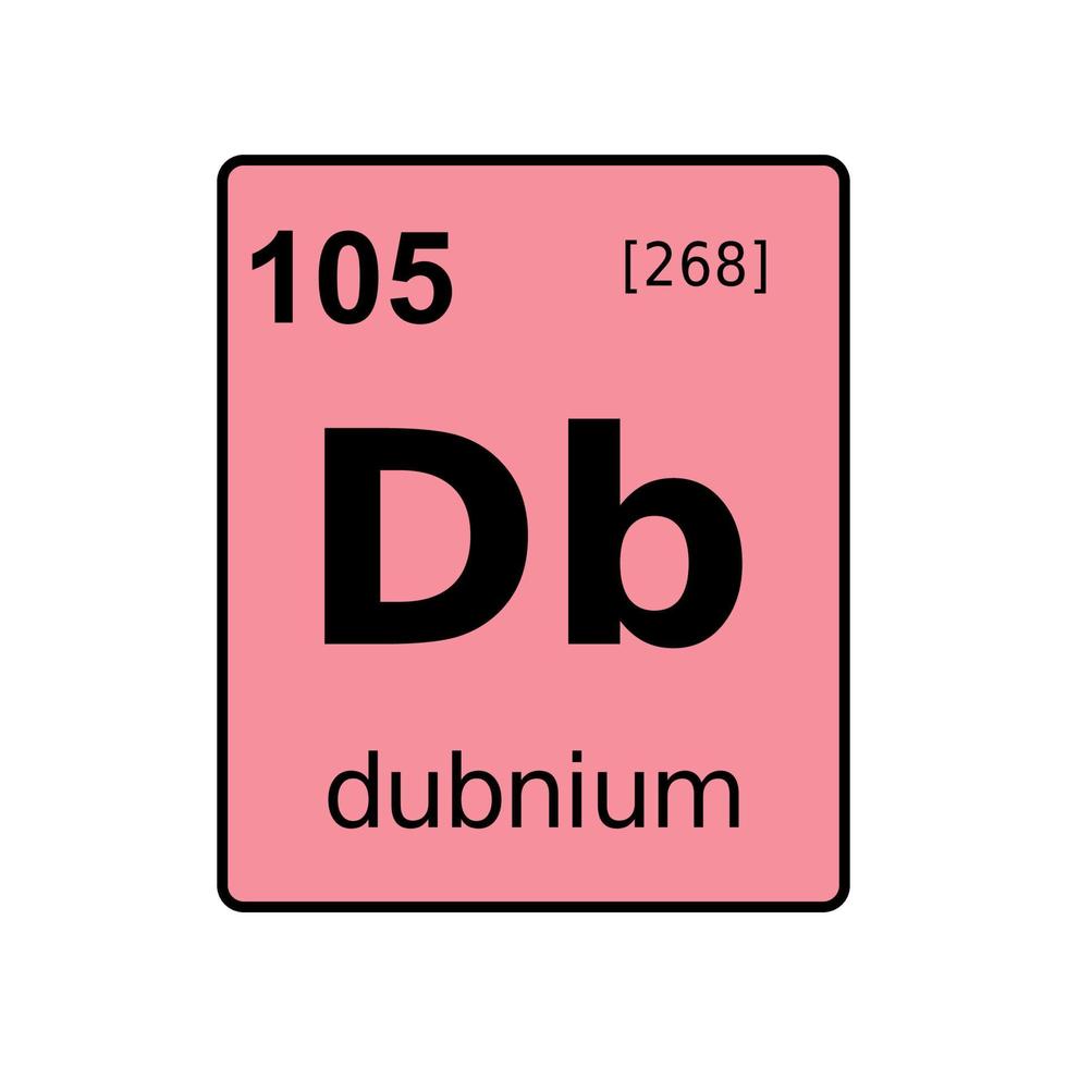 chemical element of periodic table. vector