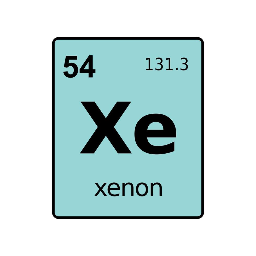 chemical element of periodic table. vector