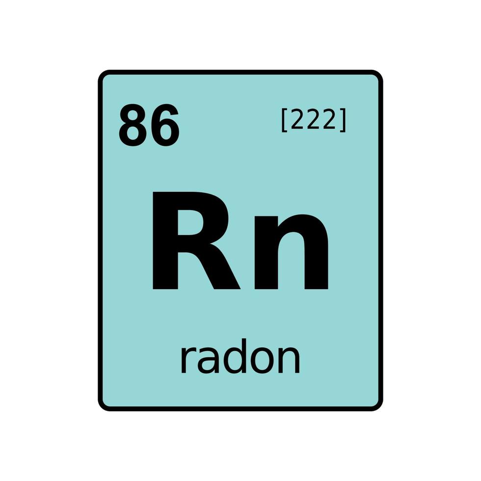 chemical element of periodic table. vector