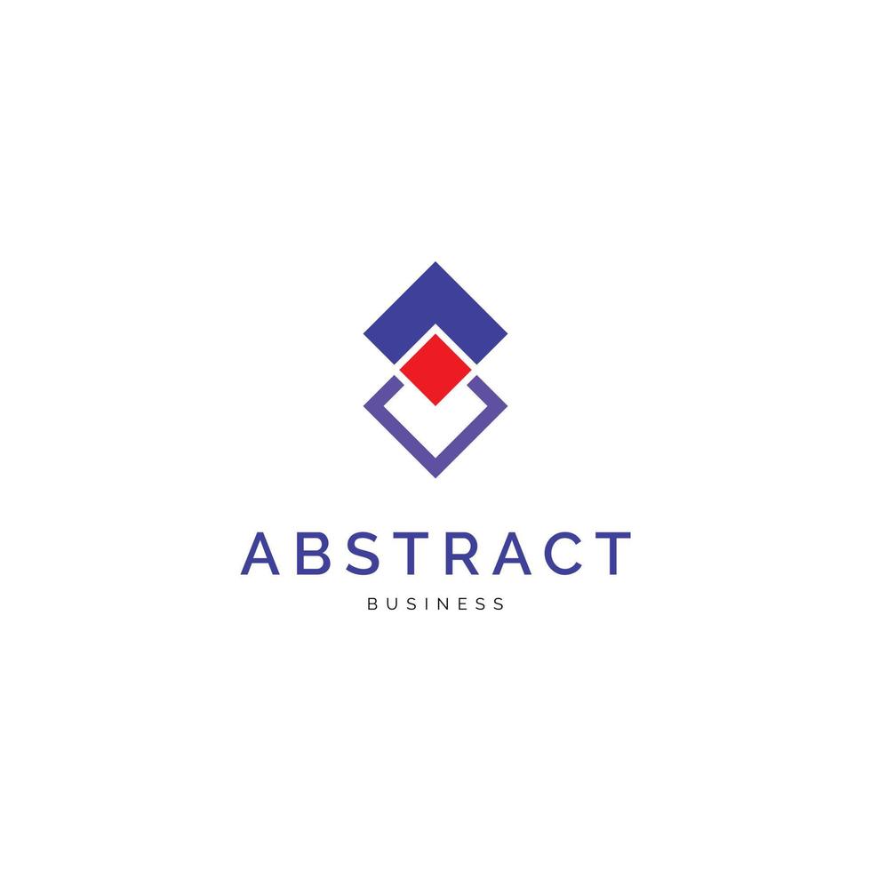 Abstract square icon logo design inspiration vector