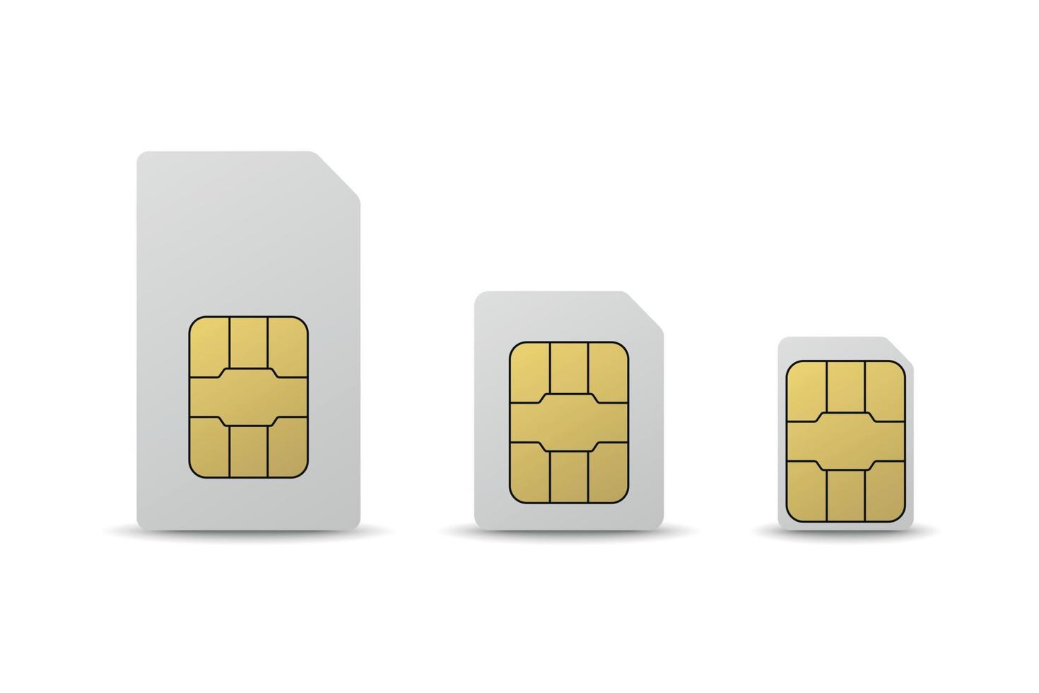 Mobile sim card vector