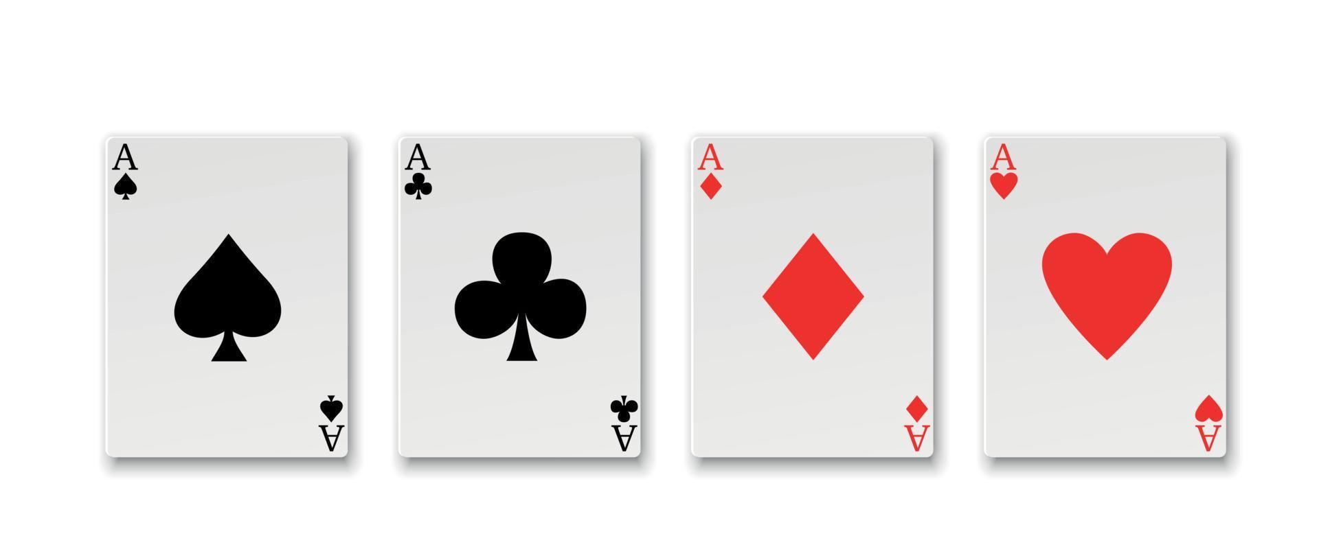 ace playing cards vector