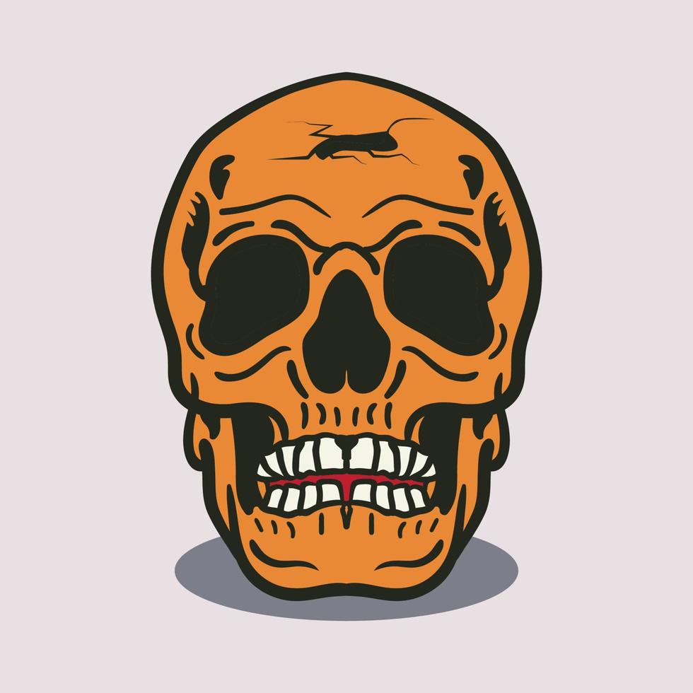 Skull Graphic Design Vector Illustration