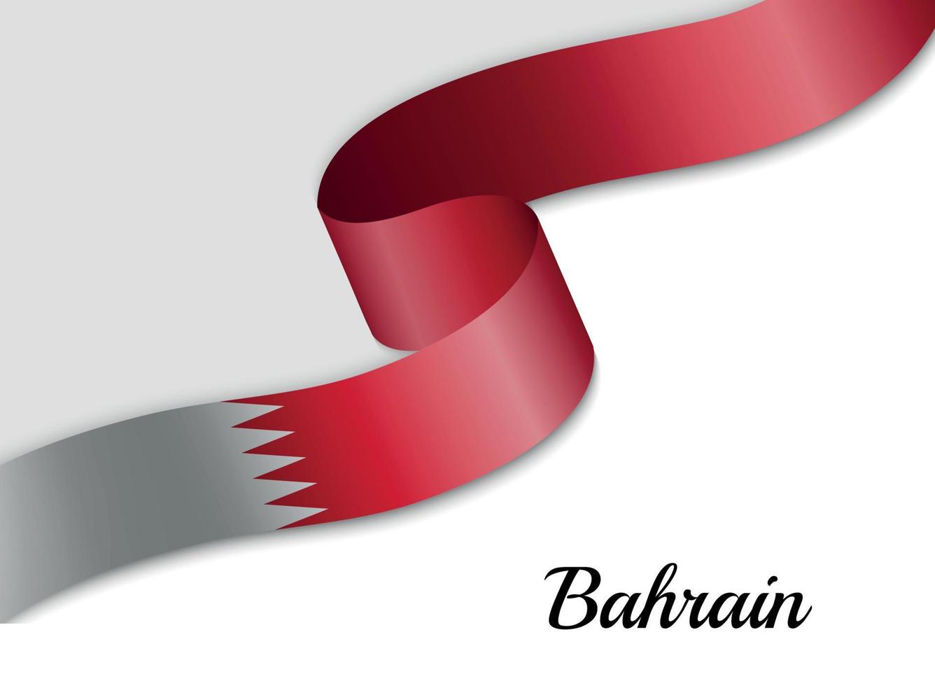 waving ribbon flag vector