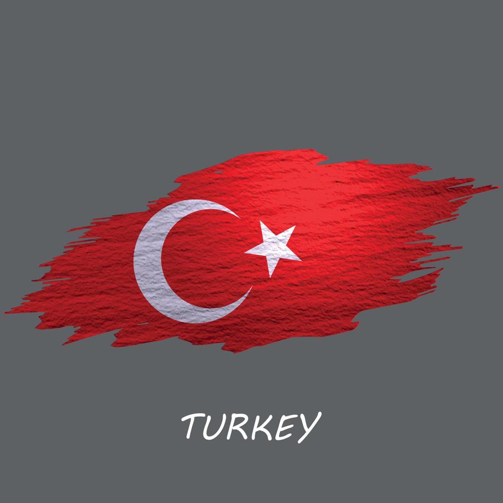 Grunge styled flag vector
