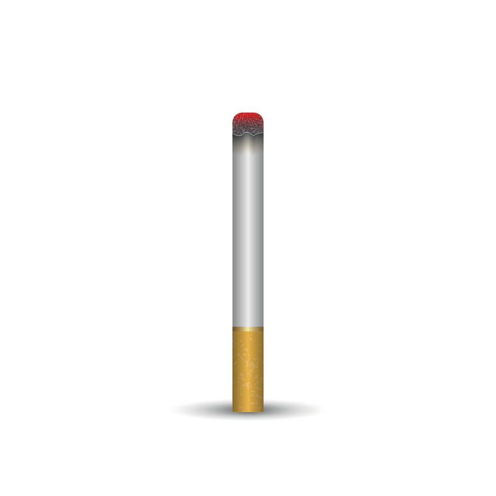 cigarrillo 3d realista. ilustración vectorial vector