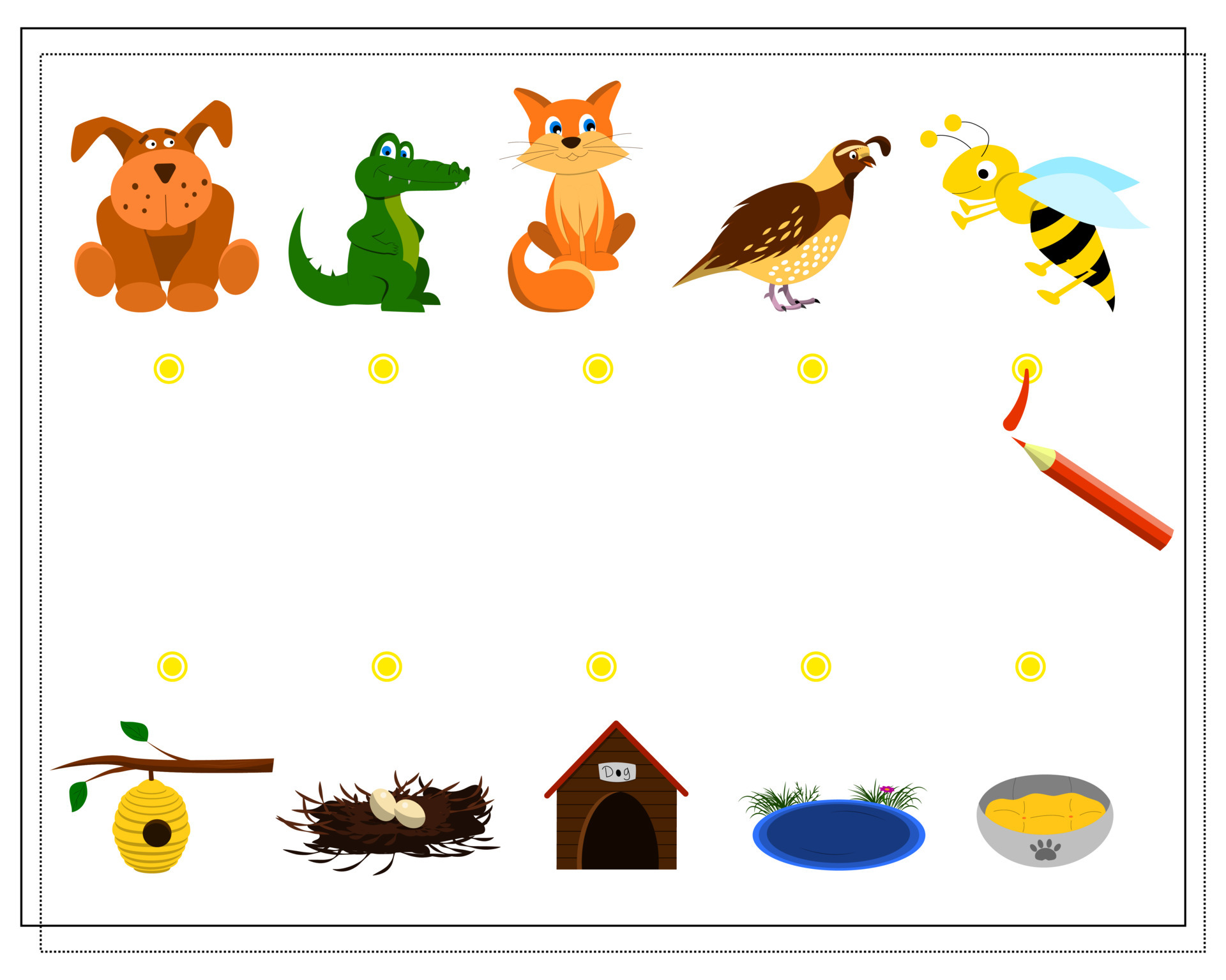 A puzzle game for children where is whose home. Guide the cartoon animals to their homes. Who lives where 6602255 Vector Art at Vecteezy A puzzle game for children where is whose home. Guide the cartoon animals to their homes. Who lives where 6602255 Vector Art at Vecteezy