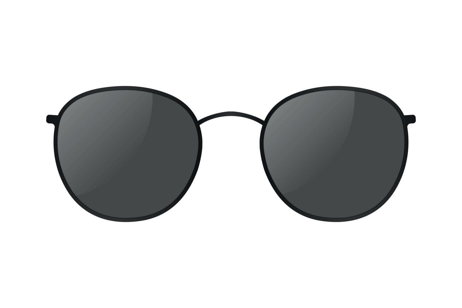 gafas de sol realistas en 3d vector