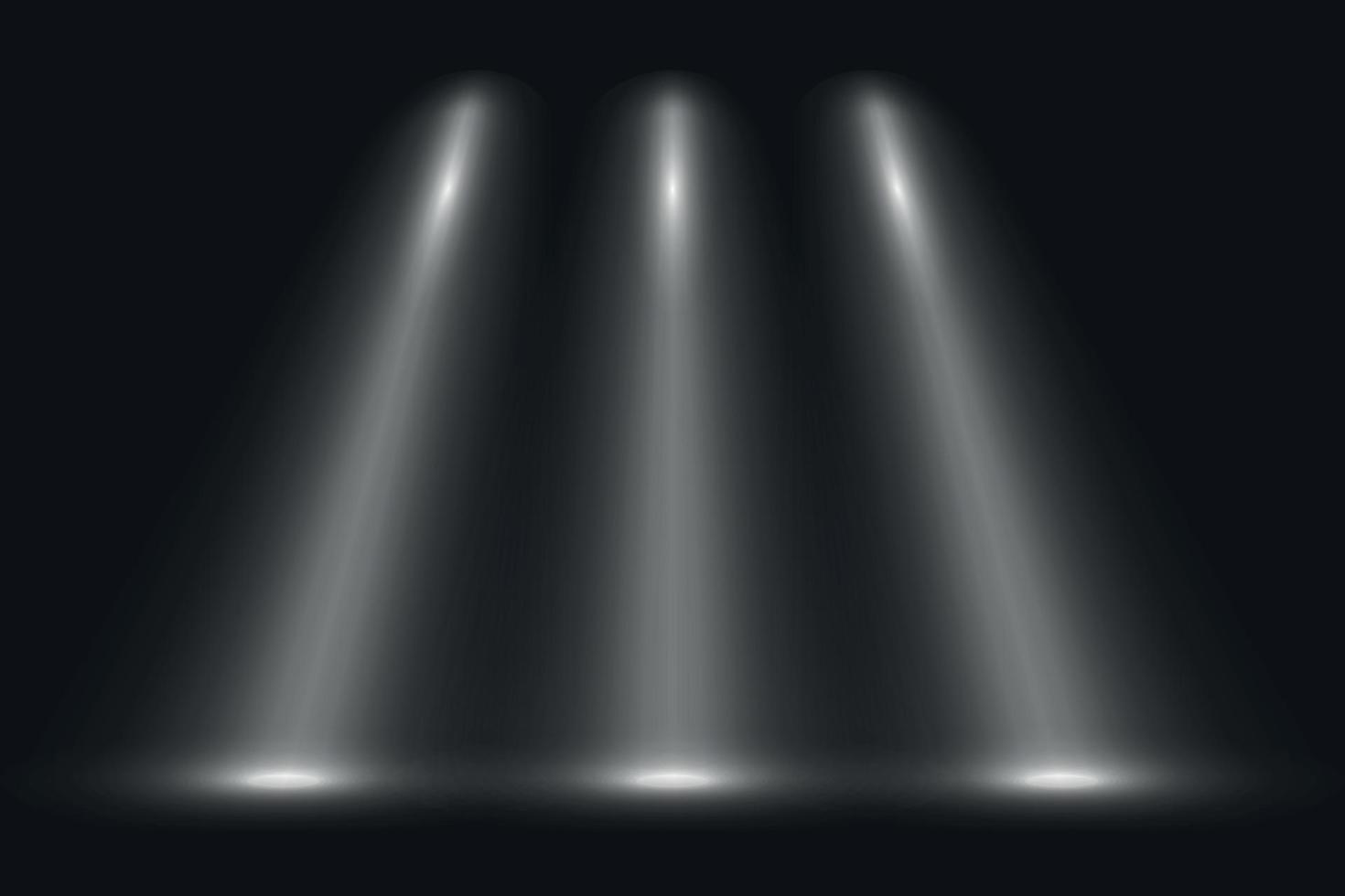 Vector spotlight on black background,