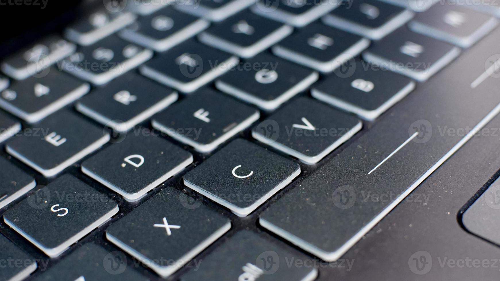 close up of Computer Keyboard for background. technology and business concept photo