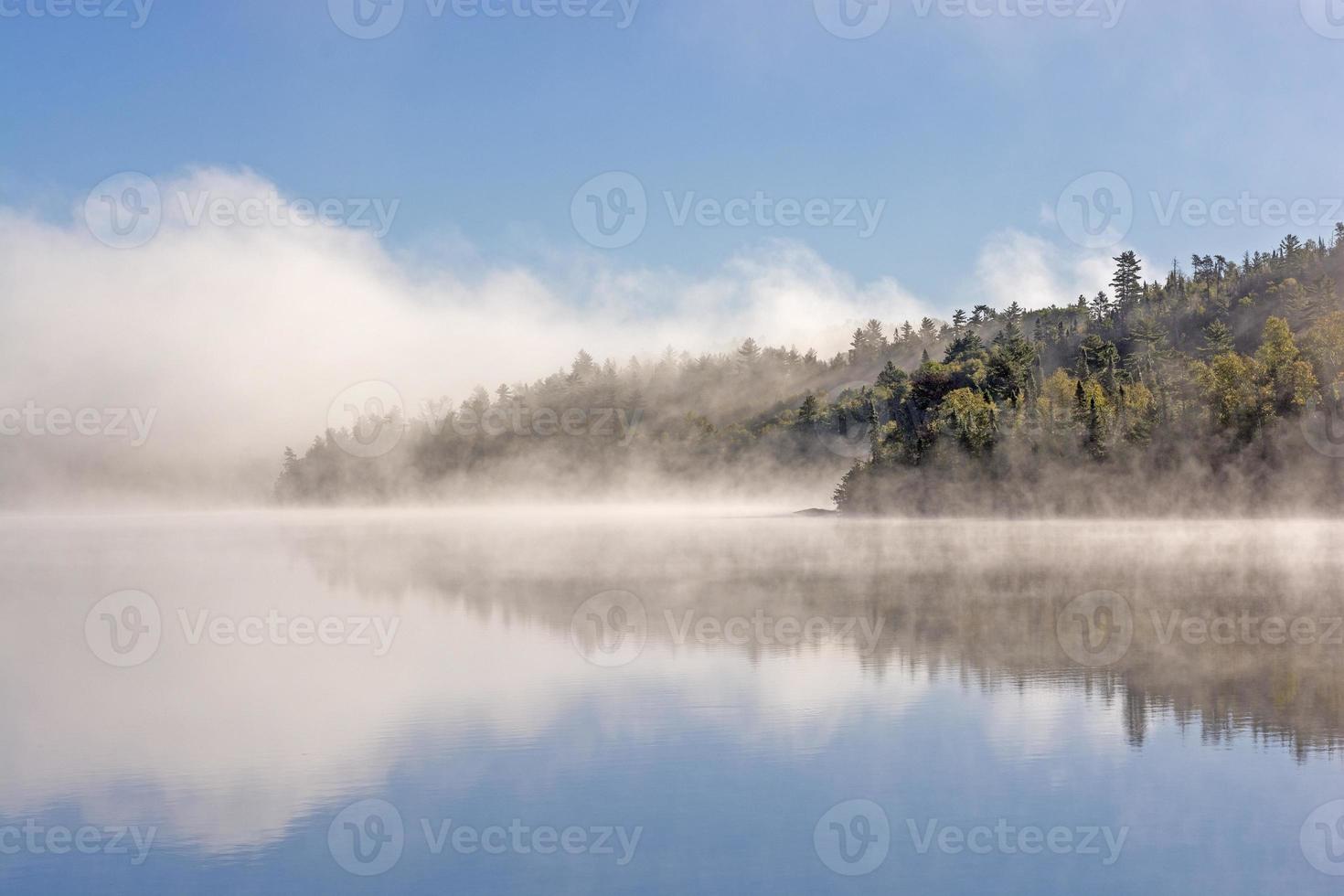 Morning Fog and Clouds in the North Woods photo
