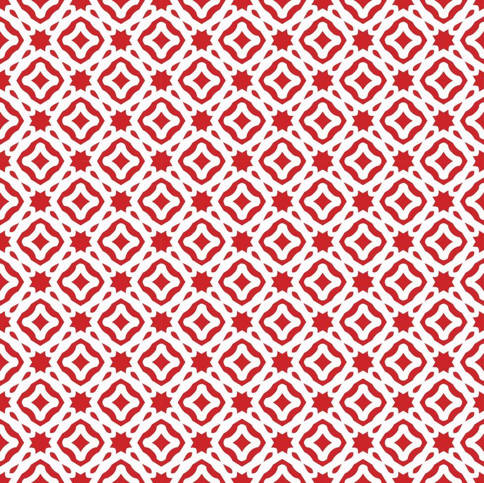 Red and white color seamless pattern texture and template. Multicolored. Colorful ornamental graphic design. vector
