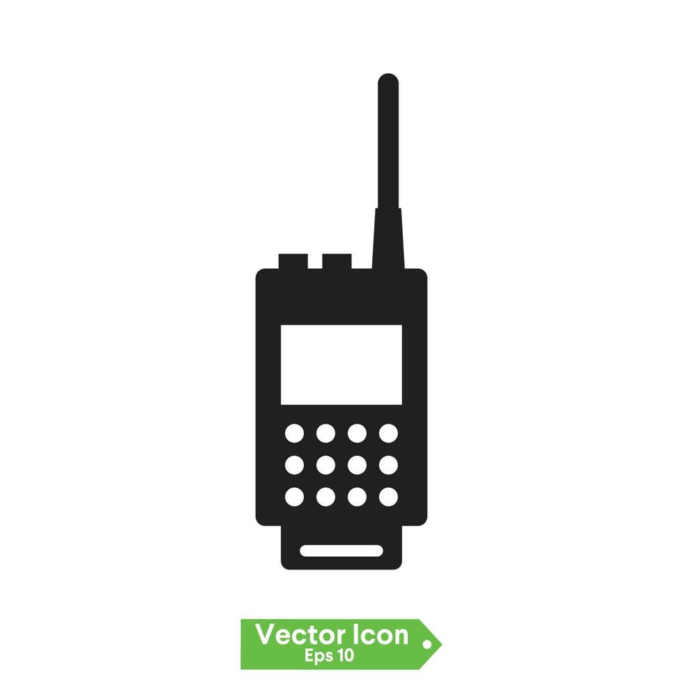 vector de signo de icono de walkie talkie, símbolo, ilustración de logotipo para web y móvil