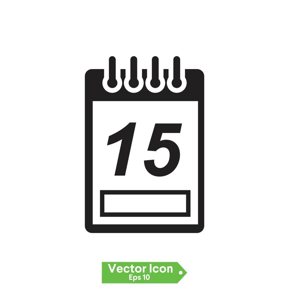 Calendar Isolated Flat Web Mobile Icon vector