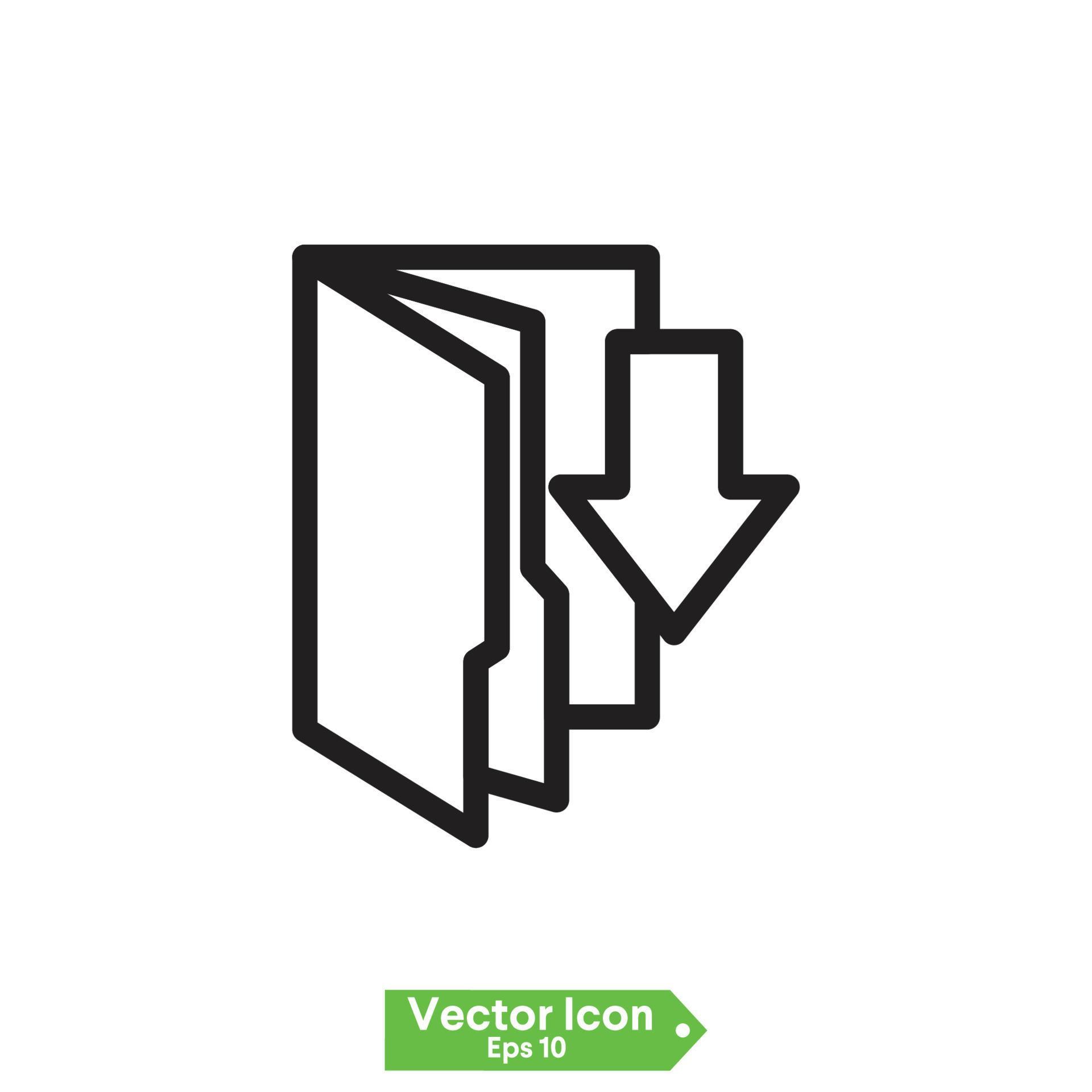 Download button. Vector icon. 6605201 Vector Art at Vecteezy
