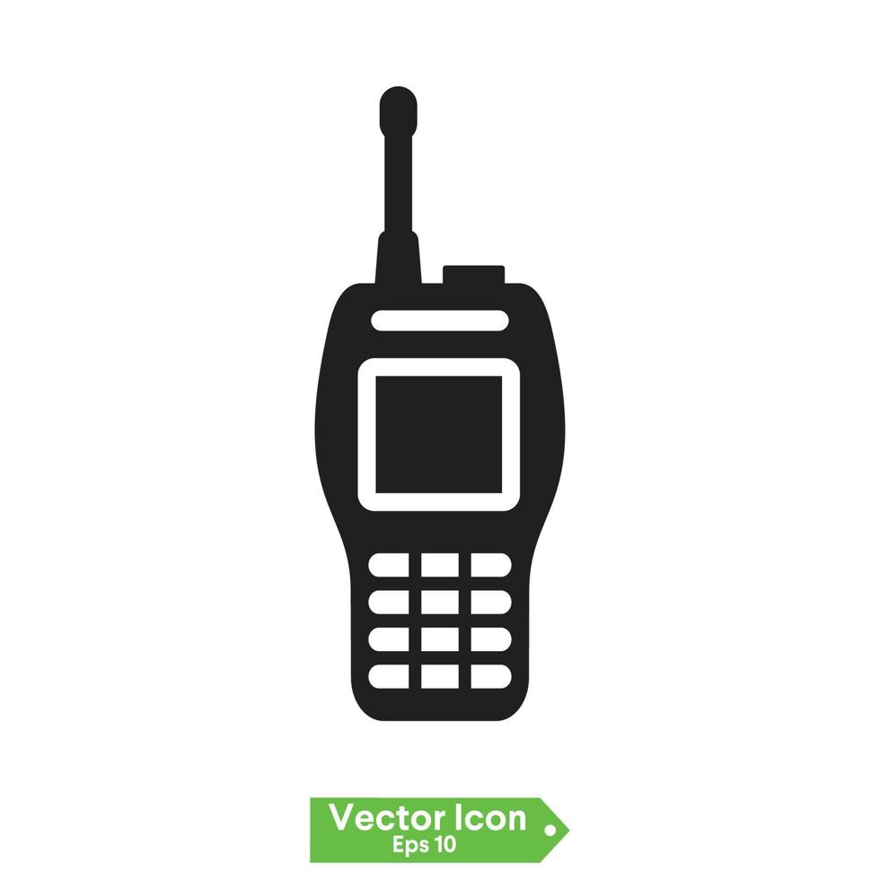 vector de signo de icono de walkie talkie, símbolo, ilustración de logotipo para web y móvil
