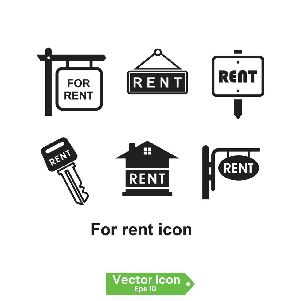 for rent icon. House for rent vector icon