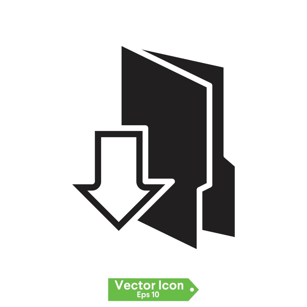 Download button. Vector icon. 6605239 Vector Art at Vecteezy