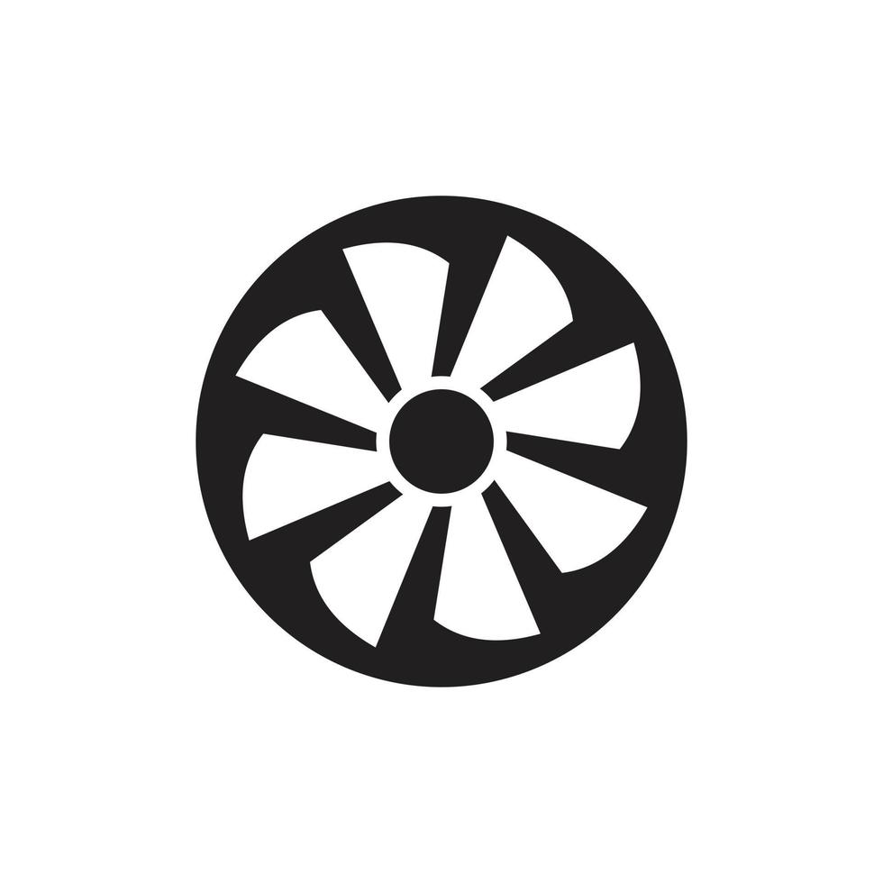 Turbine icon symbol Flat vector illustration for graphic and web design.