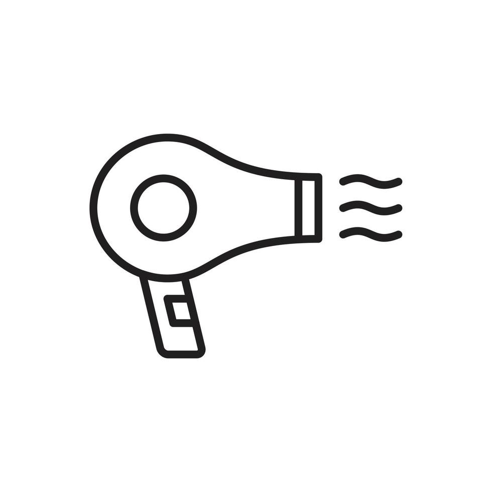 Hair Dryer icon symbol Flat vector illustration for graphic and web design.