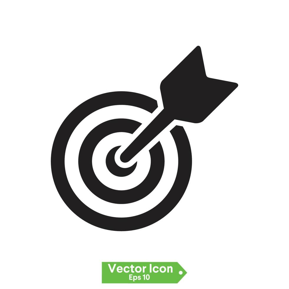 goal Target icon vector on white background