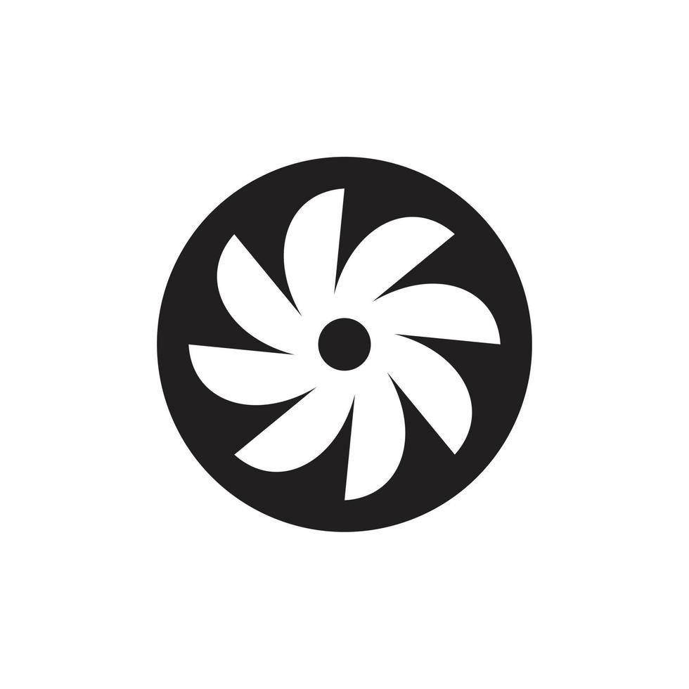Turbine icon symbol Flat vector illustration for graphic and web design.