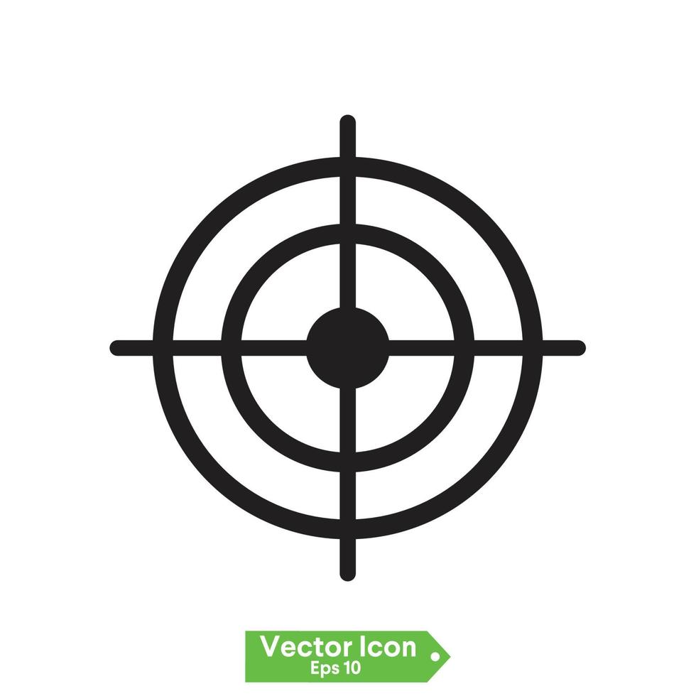 goal Target icon vector on white background