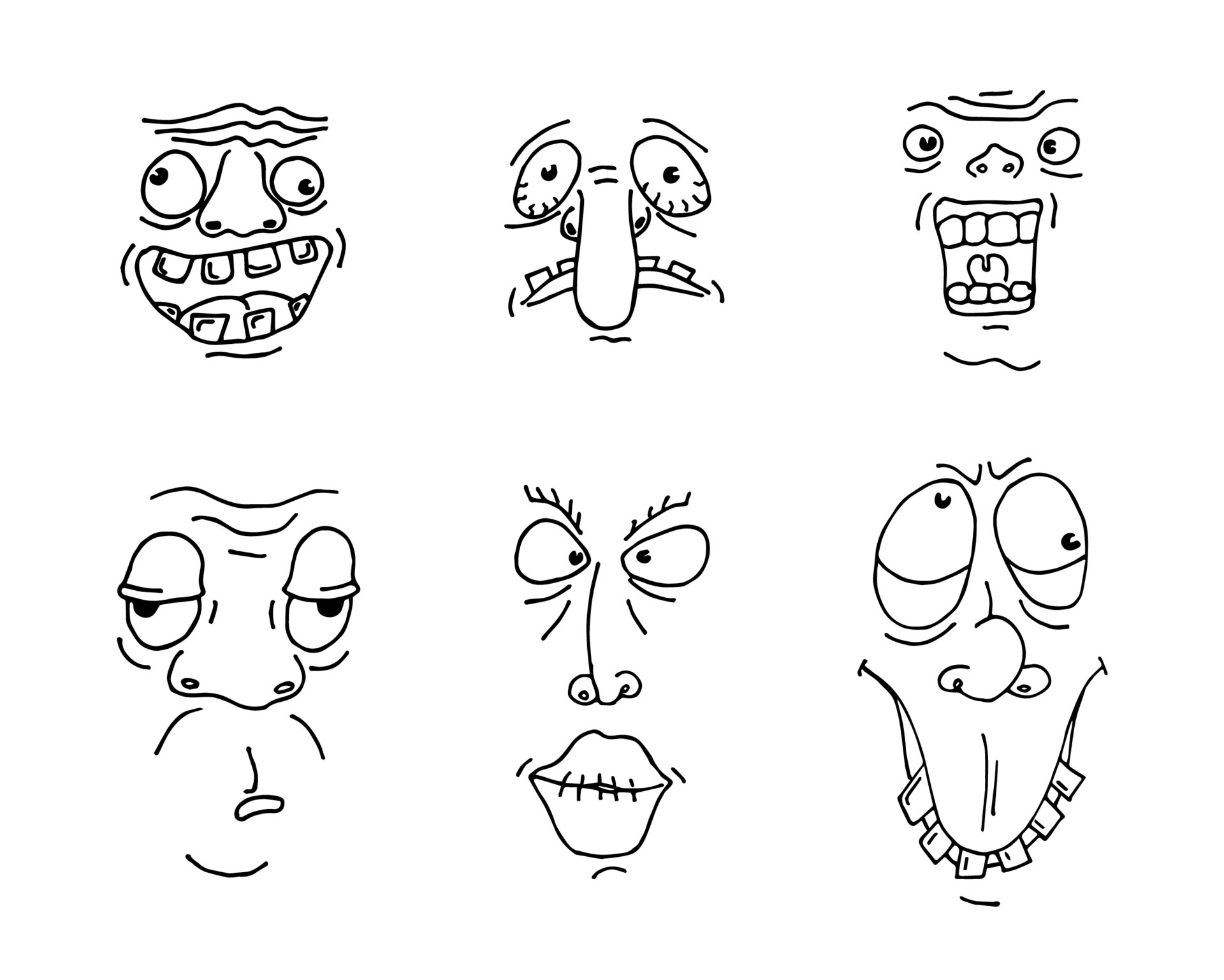 Ugly man face drawing sketch set. Hand drawn outline doodle cartoon freak character grimace collection. Different crazy person portrait avatars. Vector eps illustration 6605340 Vector Art at Vecteezy Ugly man face drawing sketch set. Hand drawn outline doodle cartoon freak character grimace collection. Different crazy person portrait avatars. Vector eps illustration 6605340 Vector Art at Vecteezy