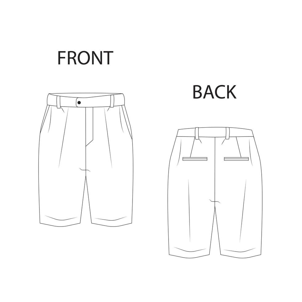 Men's formal trouser vector