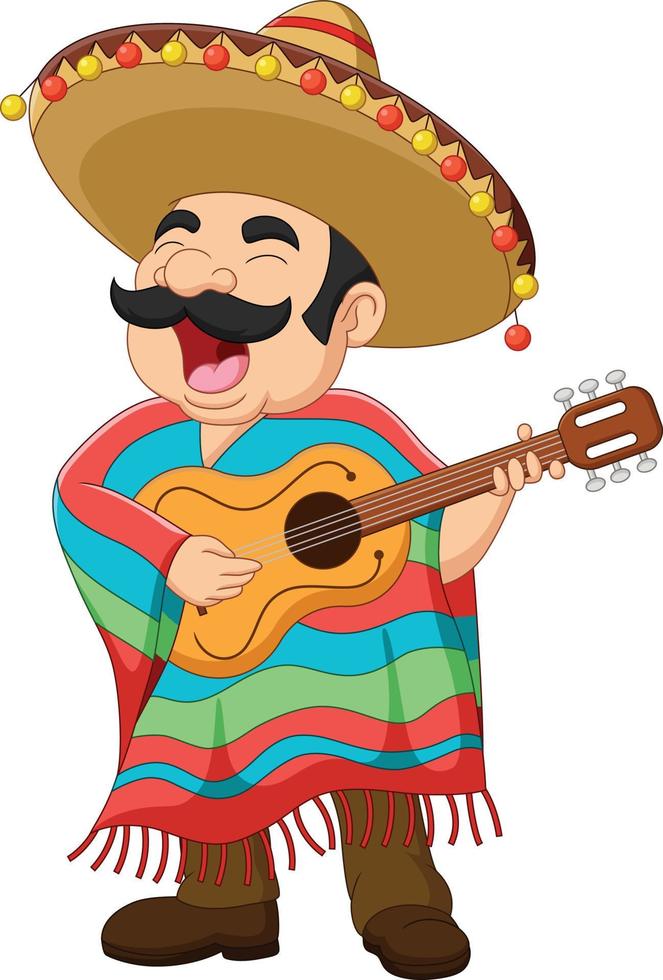 hombre mexicano de dibujos animados tocando la guitarra y cantando 6605387 Vector en Vecteezy hombre mexicano de dibujos animados tocando la guitarra y cantando 6605387 Vector en Vecteezy