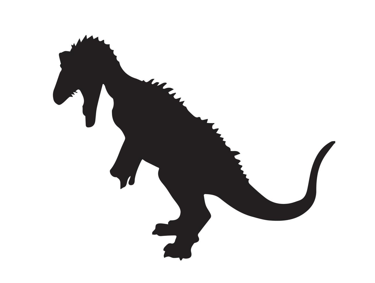 Cryolophosaurus  , Dinosaur on isolationbackground    . vector