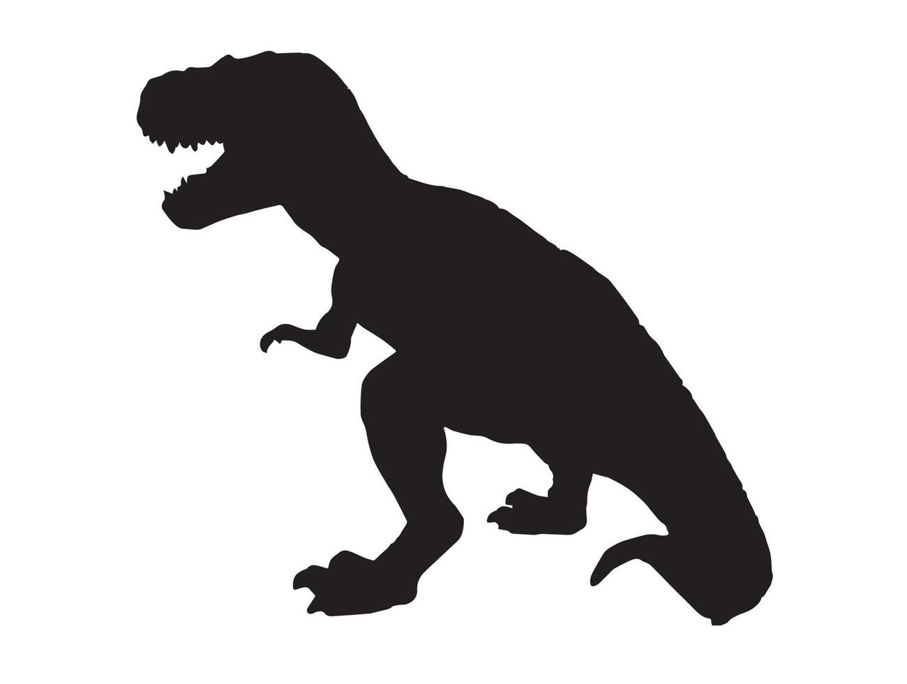 tiranosaurio t-rex, dinosaurio sobre fondo aislado. vector