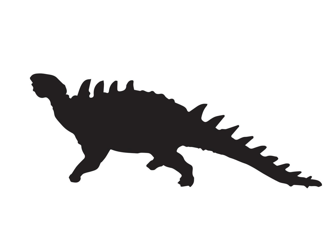 polacanthus, dinosaurio sobre fondo aislado. vector