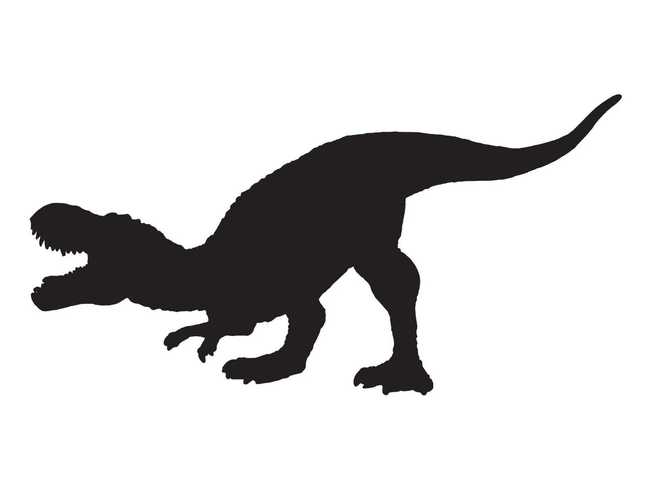 Tyrannosaurus T-rex     , dinosaur on isolated background . vector