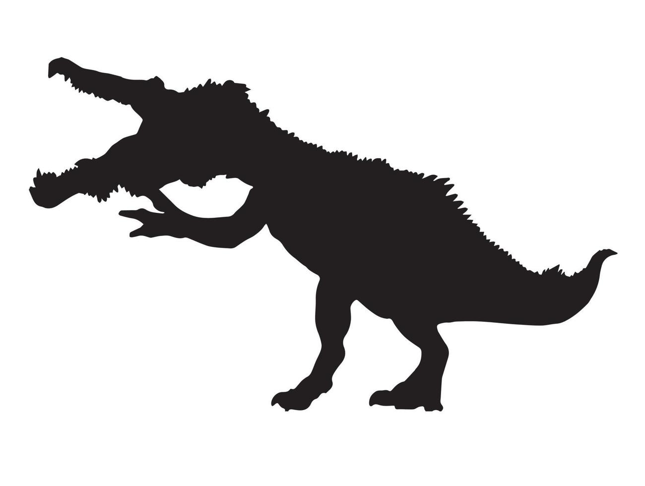 Baryonyx  , dinosaur on isolade background vector