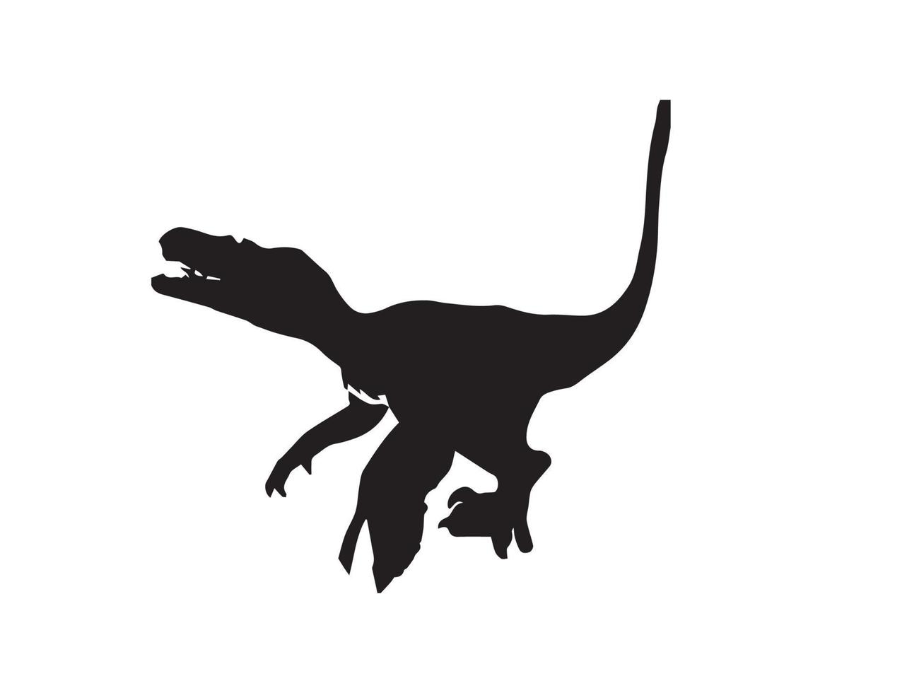 Feathered Velociraptor  , Dinosaur on white background  . vector