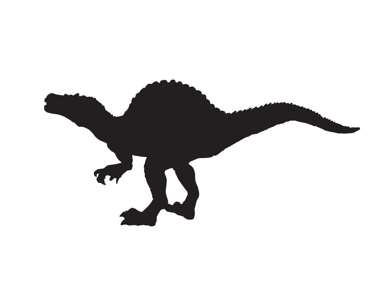 Spinosaurus , dinosaur on isolated background . vector