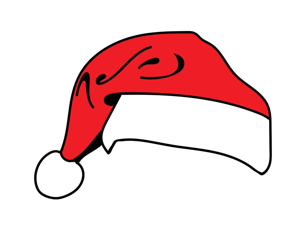 Christmas hat on isolate background vector