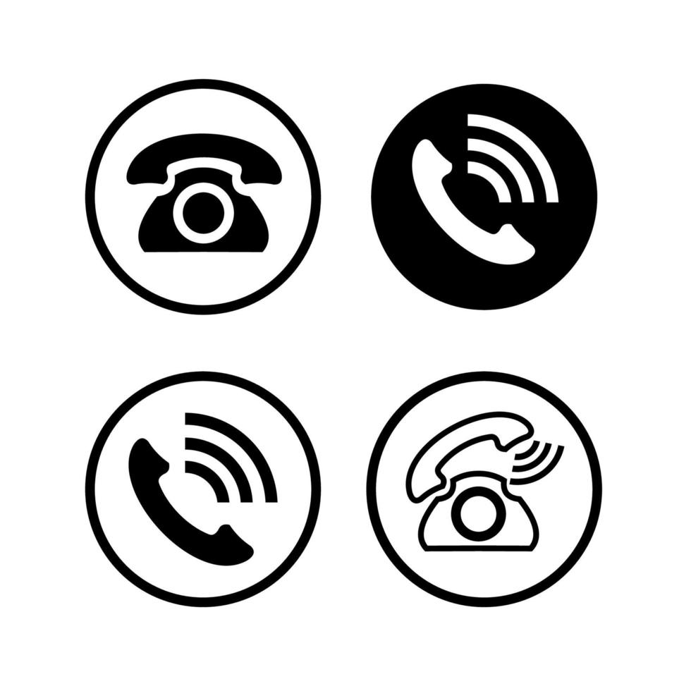 vector de icono de teléfono. símbolo de icono de teléfono aislado. icono de llamada