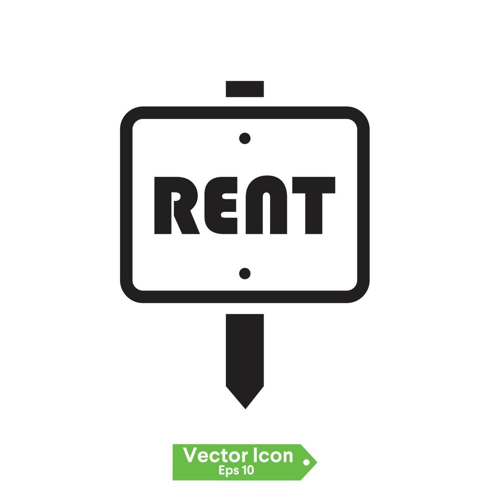 House for rent vector icon