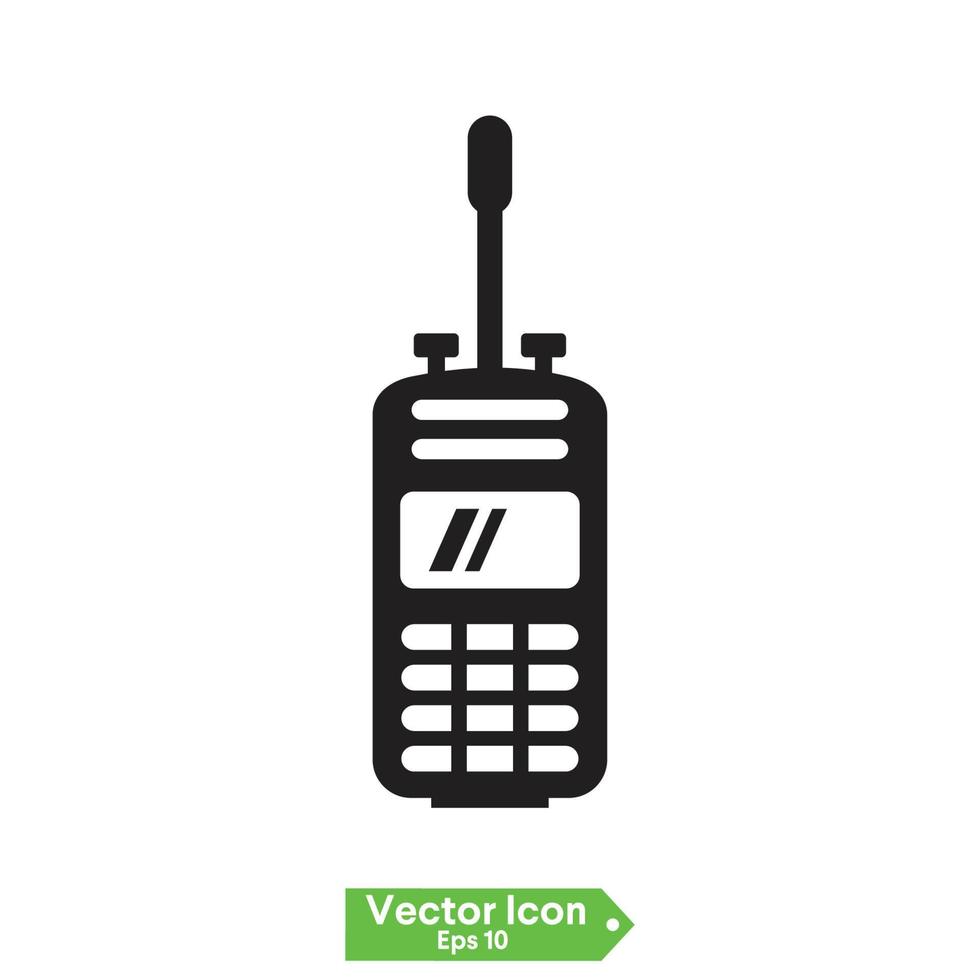 vector de signo de icono de walkie talkie, símbolo, ilustración de logotipo para web y móvil
