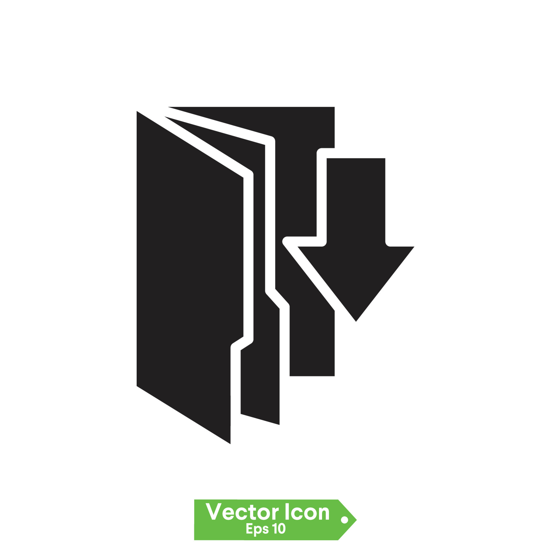 Download button. Vector icon. 6606577 Vector Art at Vecteezy