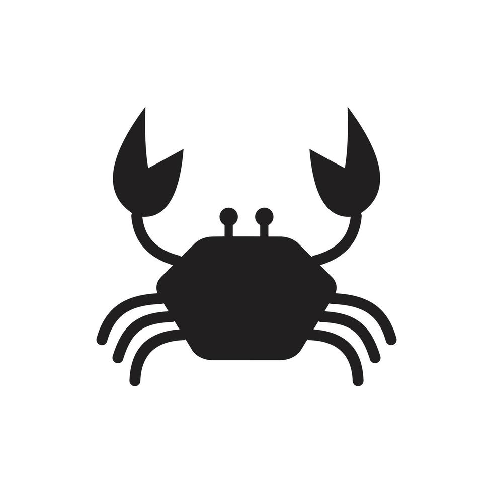 Crab vector icon. crab sign on background. crab icon for web and app