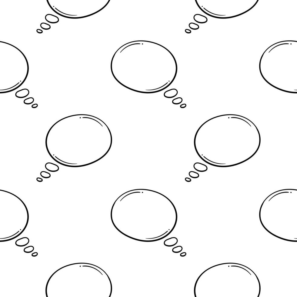 hand drawn seamless pattern text box vector
