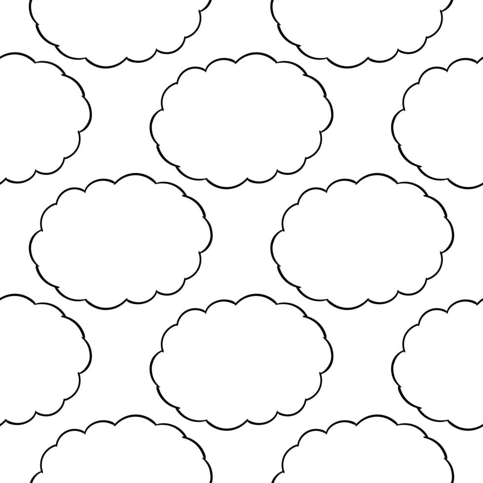 hand drawn seamless pattern text box 3 vector