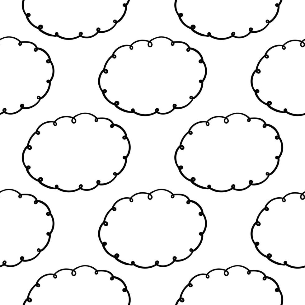 hand drawn seamless pattern text box 4 vector
