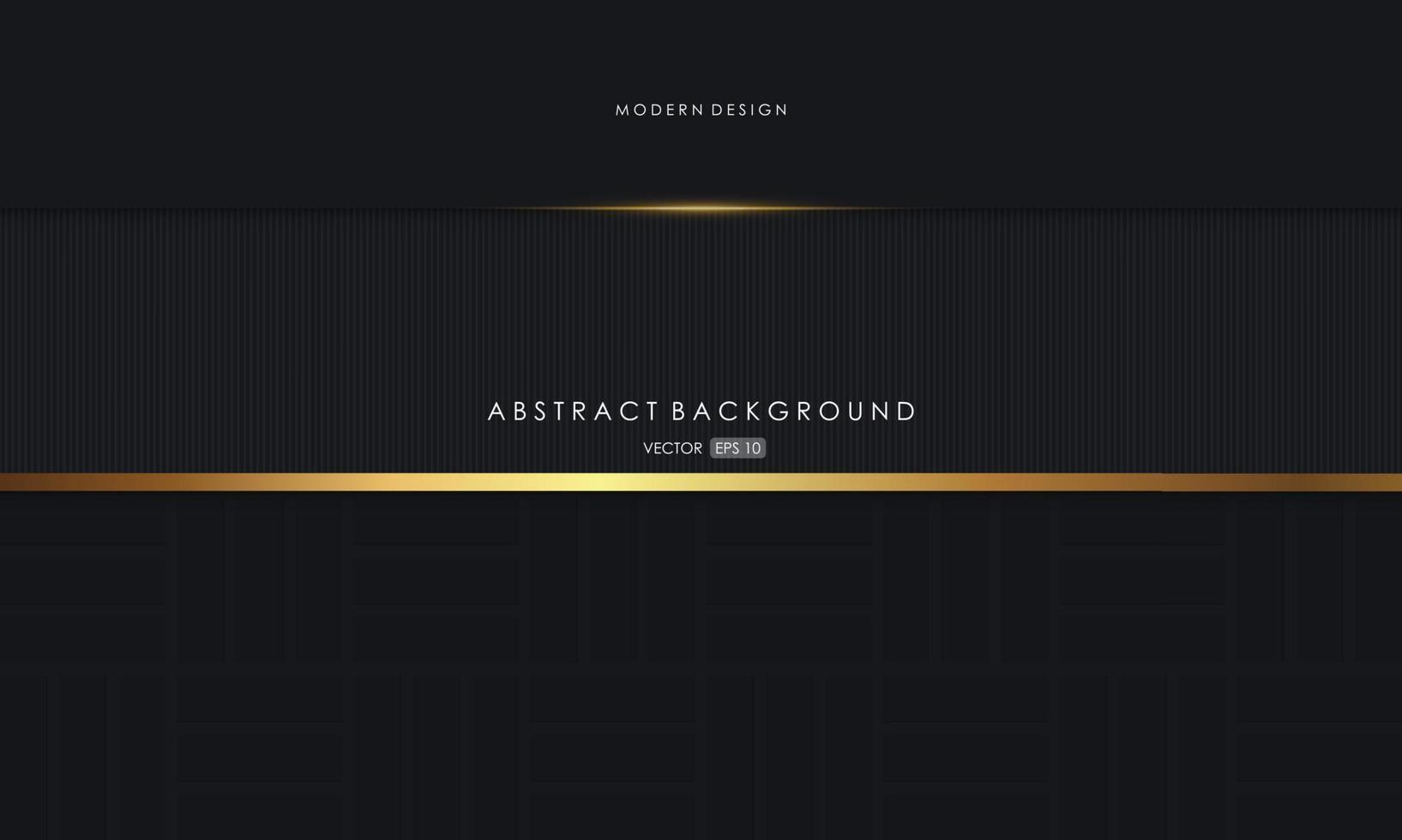 Modern abstract background black dop with golden color luxury vector